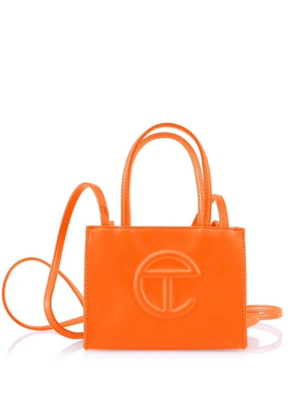 Small Orange Telfar Tote